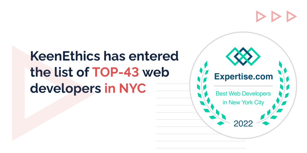 KeenEthics accepts the title of one of the best web developers in New York сity