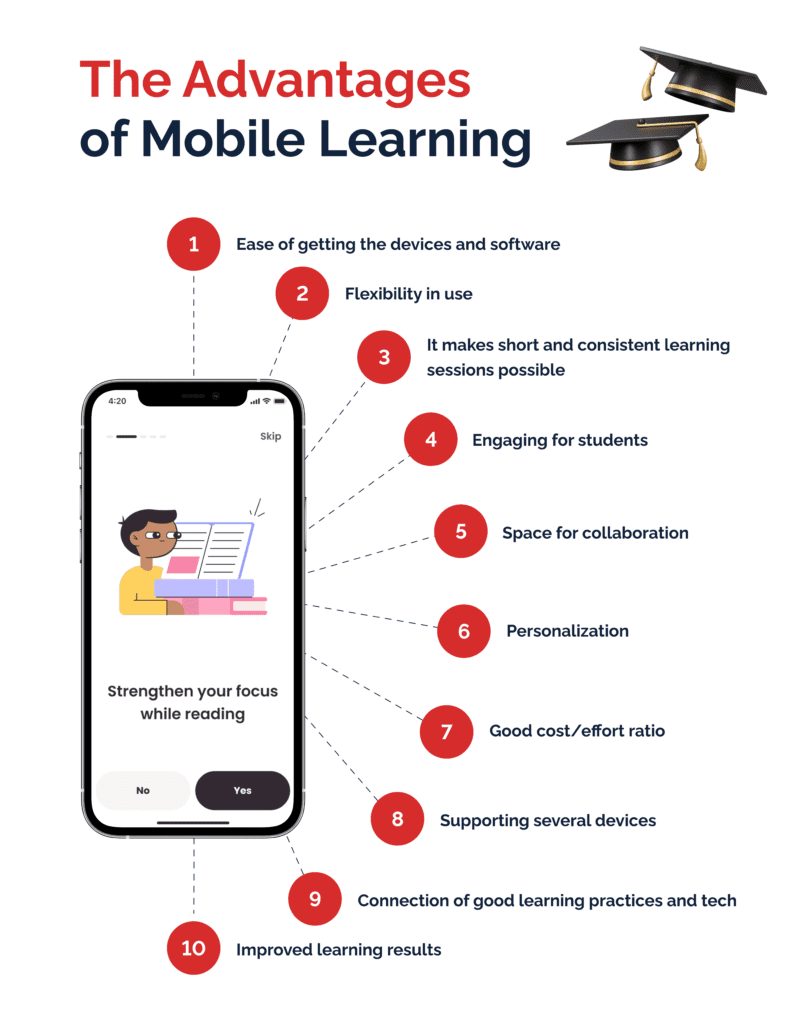 The advantages of mobile learning