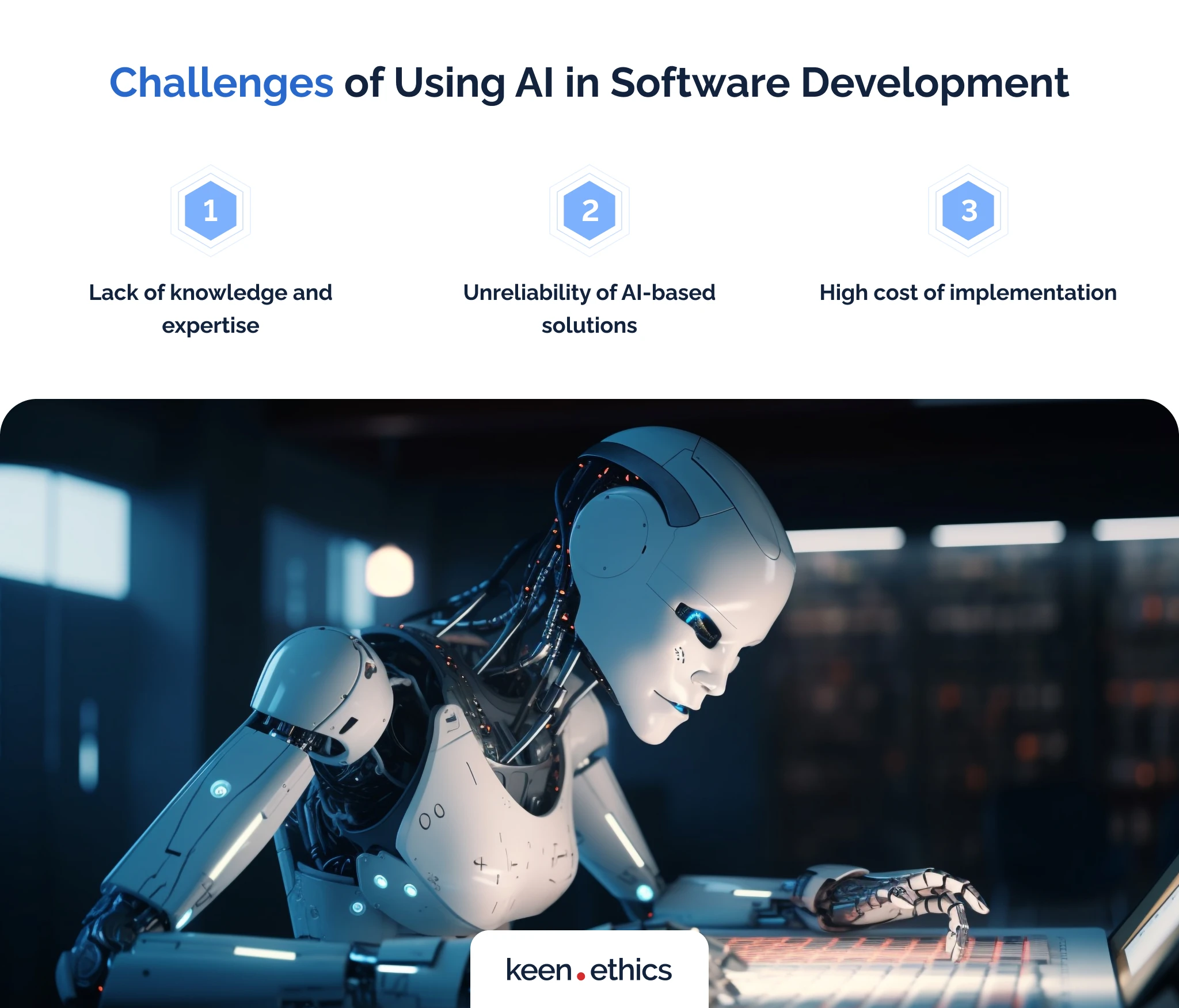 Challenges of using AI in software development