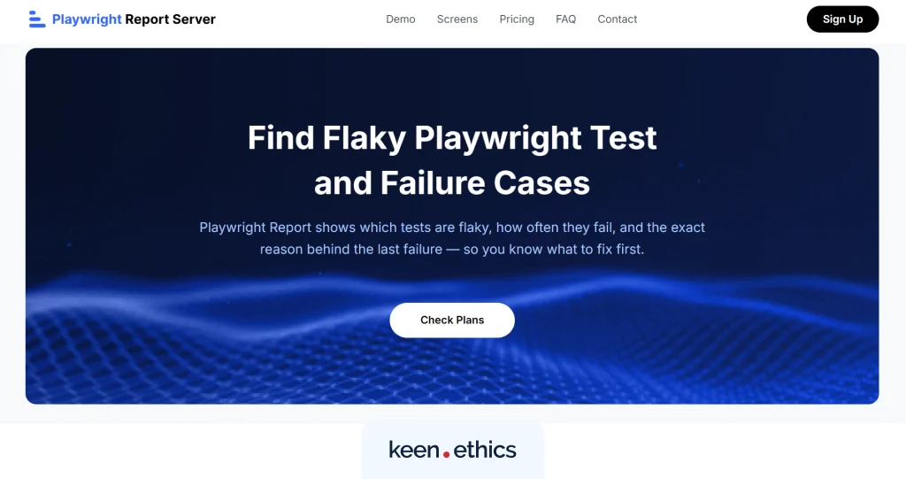 Report Server landing page
